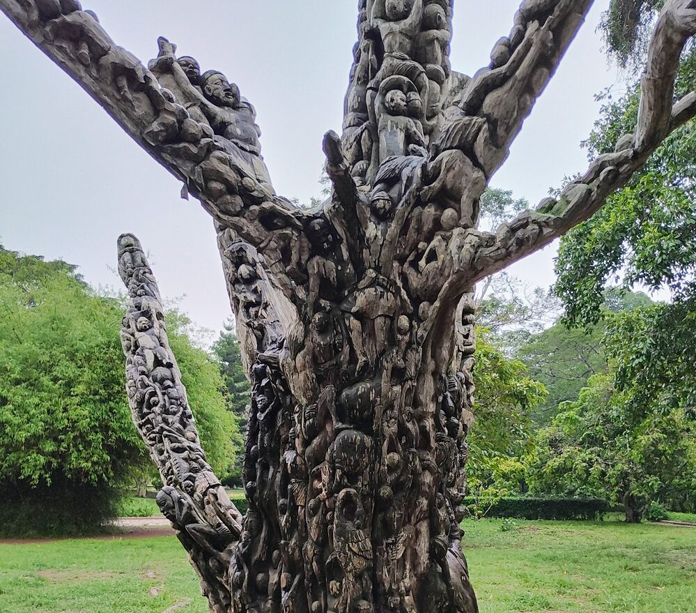 The carved tree